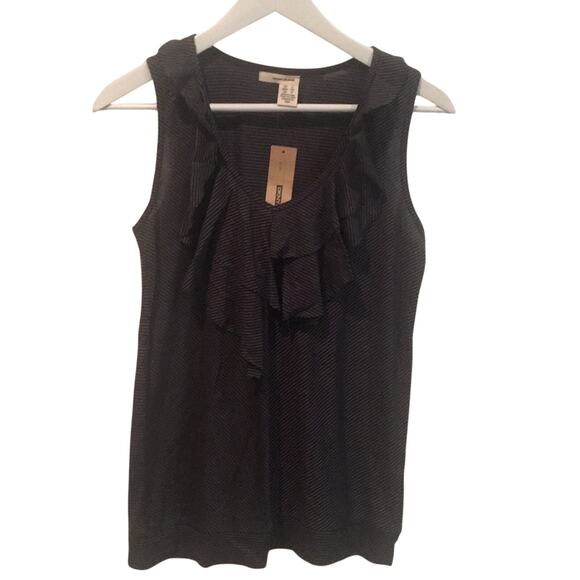 DKNY Jeans ruffle tank New With Tags - Picture 1 of 7